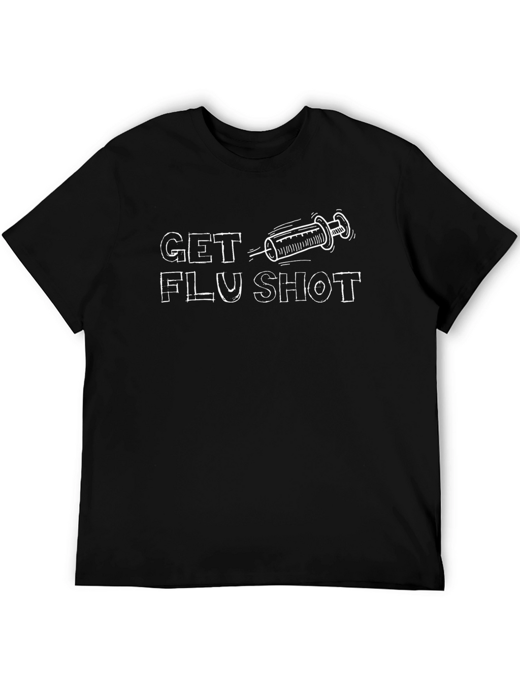 Get Flu Shot Graphic T-Shirt - Stylish Health Reminder