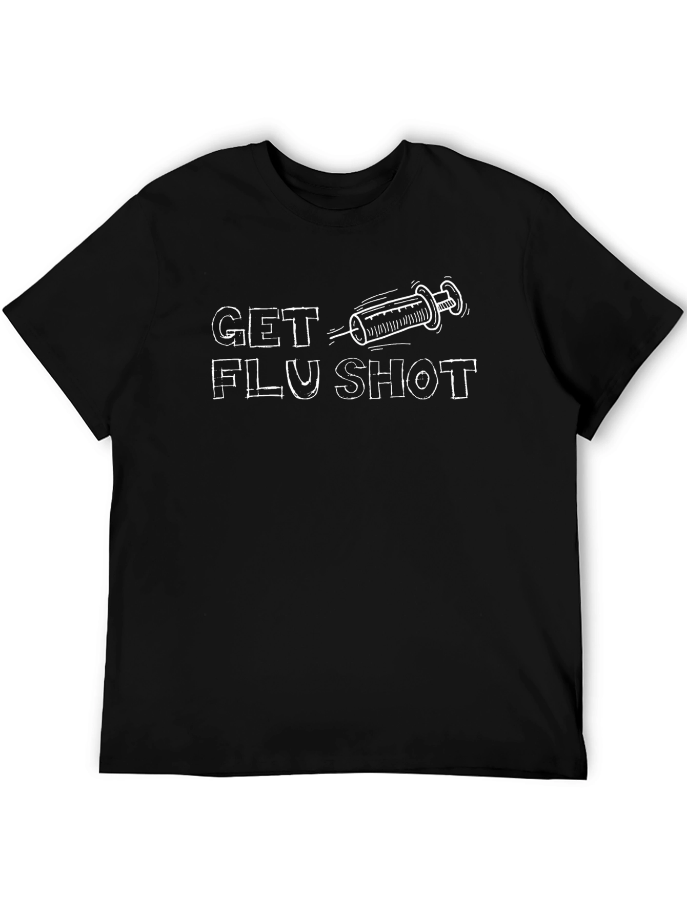 Get Flu Shot Graphic T-Shirt - Stylish Health Reminder