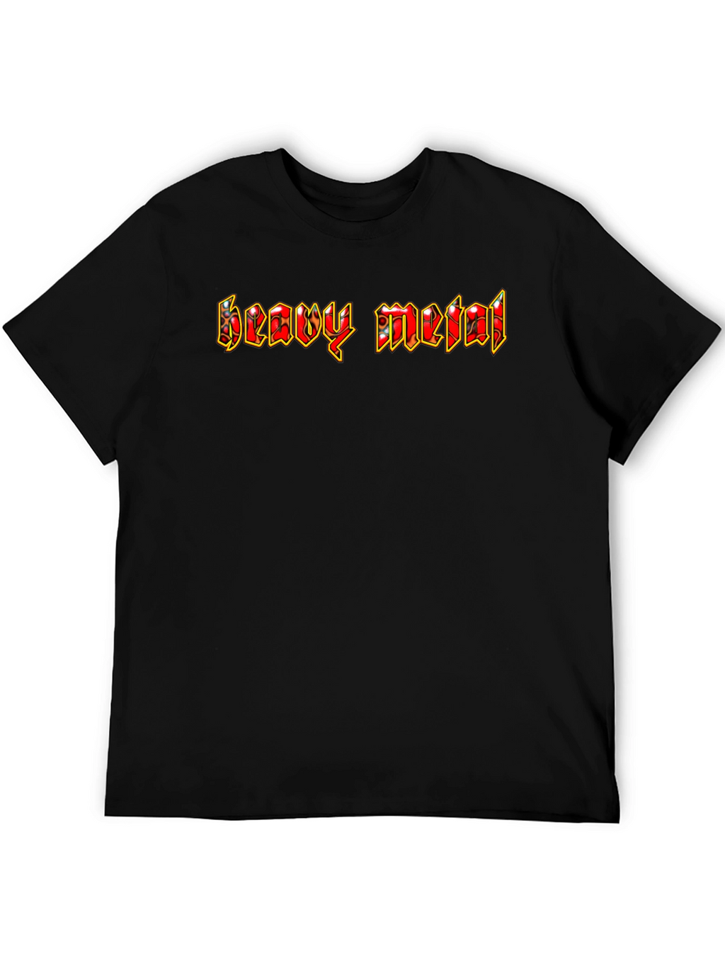 Heavy Metal Graphic Print T-Shirt