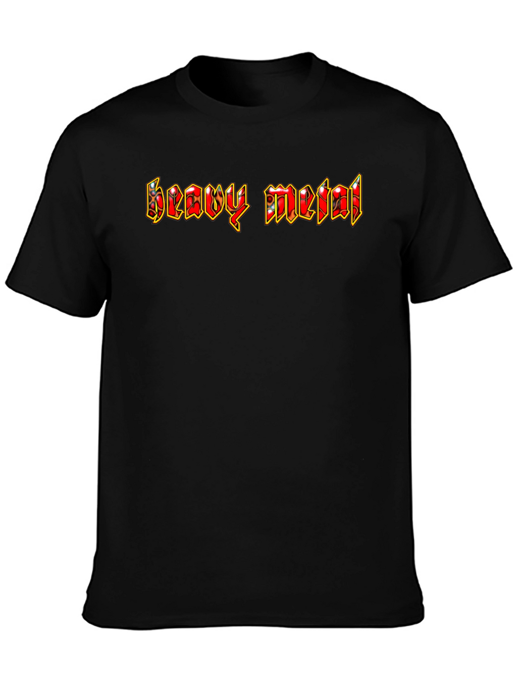 Heavy Metal Graphic Print T-Shirt
