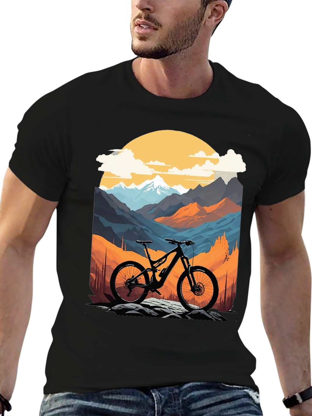 Mountain Bike Graphic T-Shirt