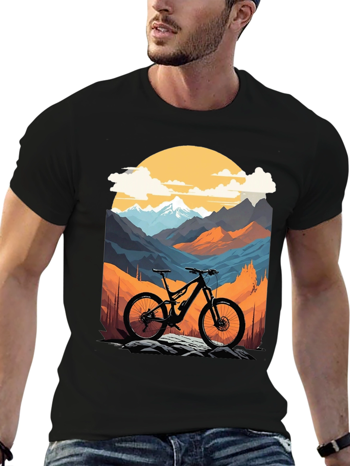 Mountain Bike Graphic T-Shirt