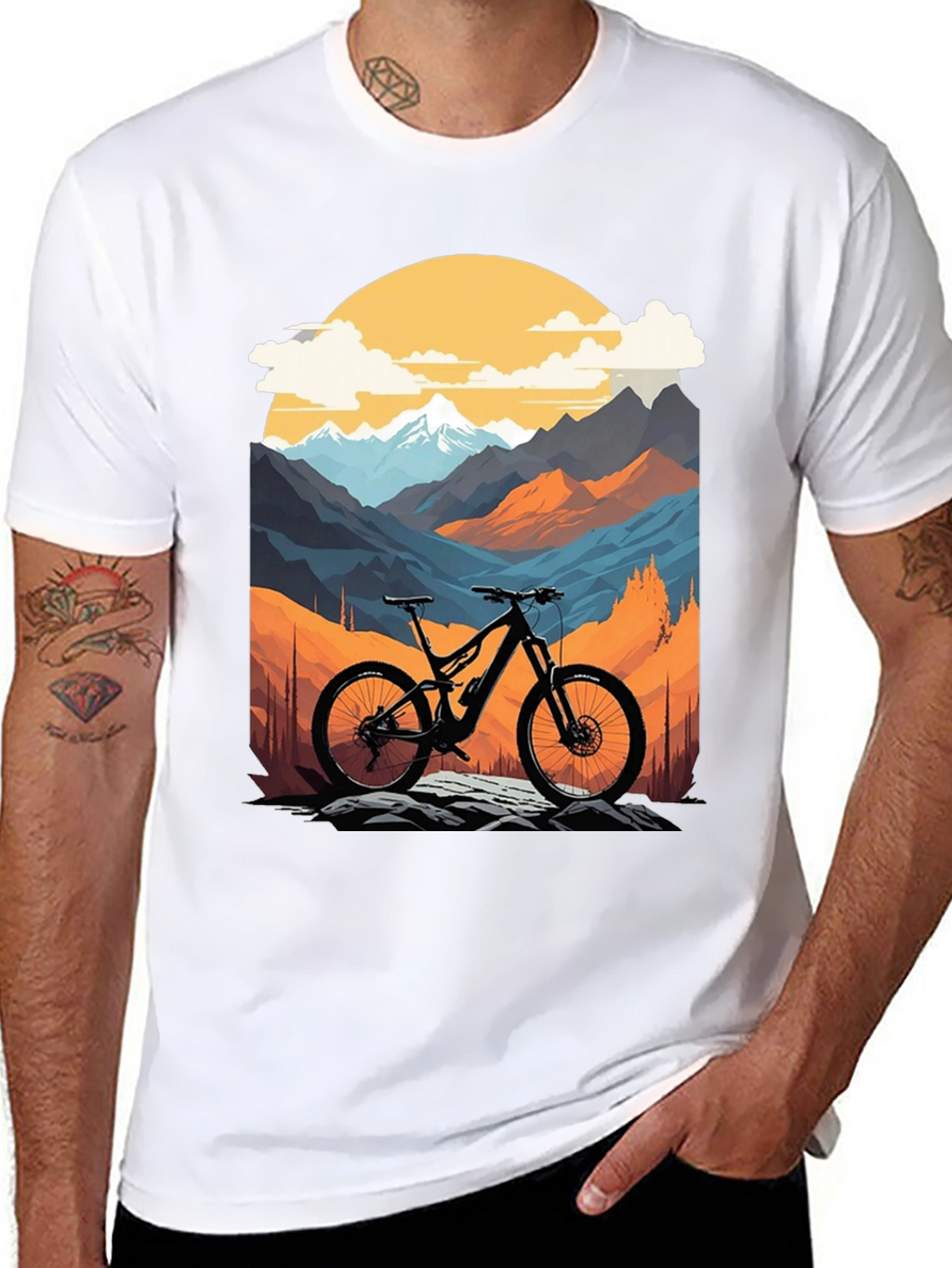 Mountain Bike Graphic T-Shirt