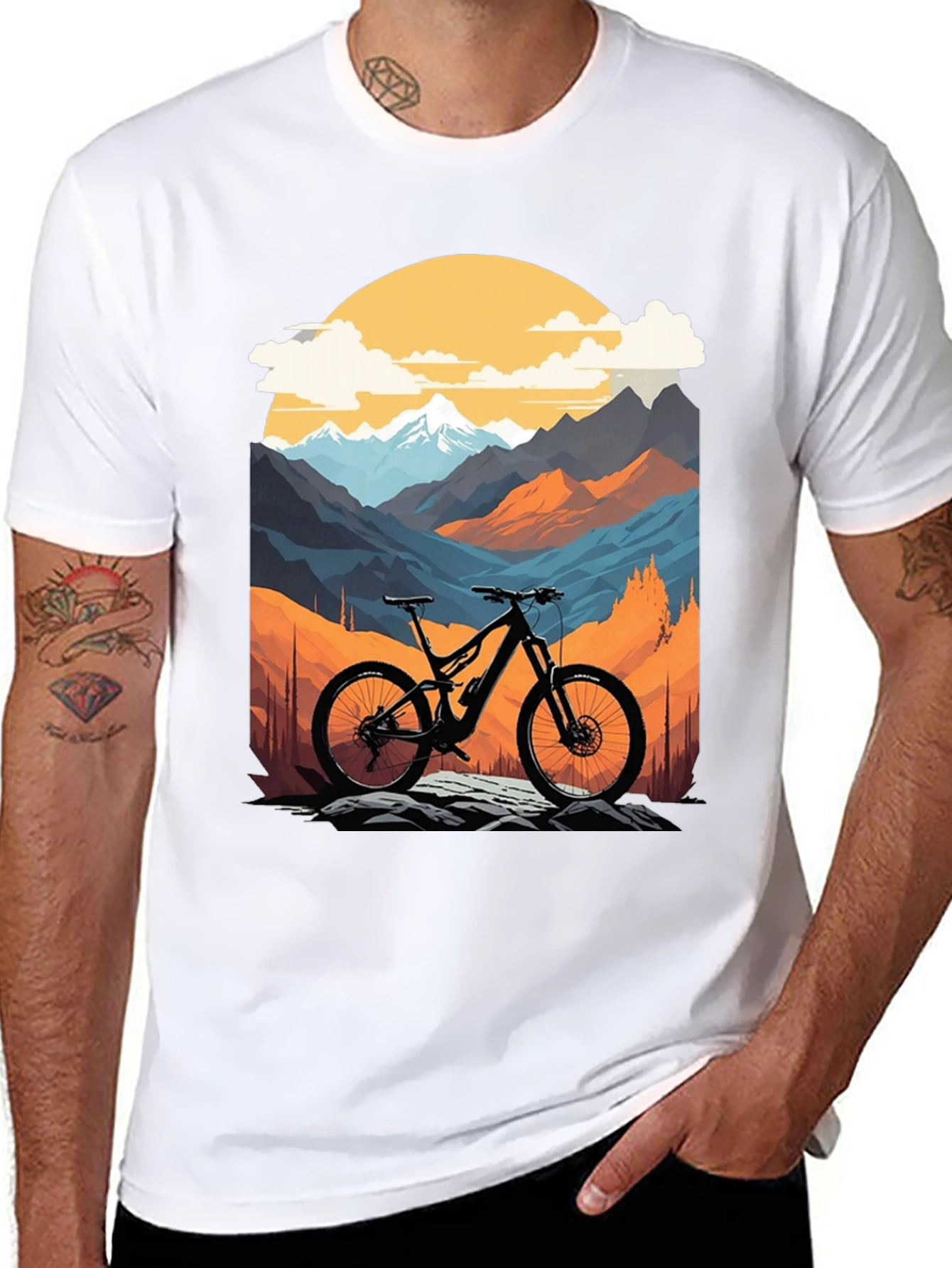 Mountain Bike Graphic T-Shirt