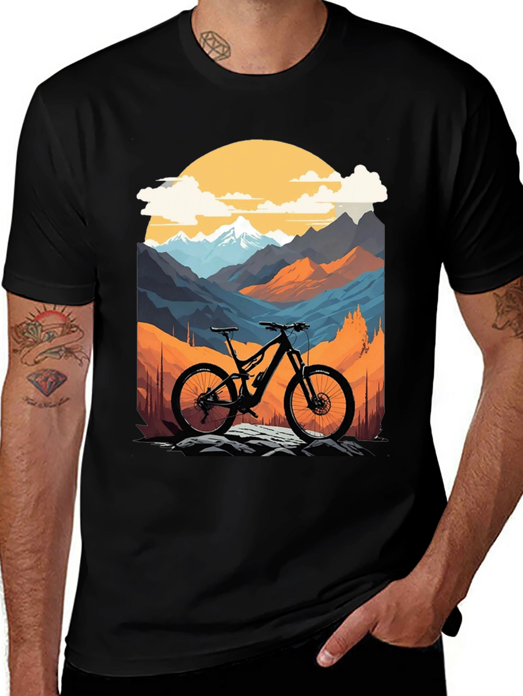 Mountain Bike Graphic T-Shirt