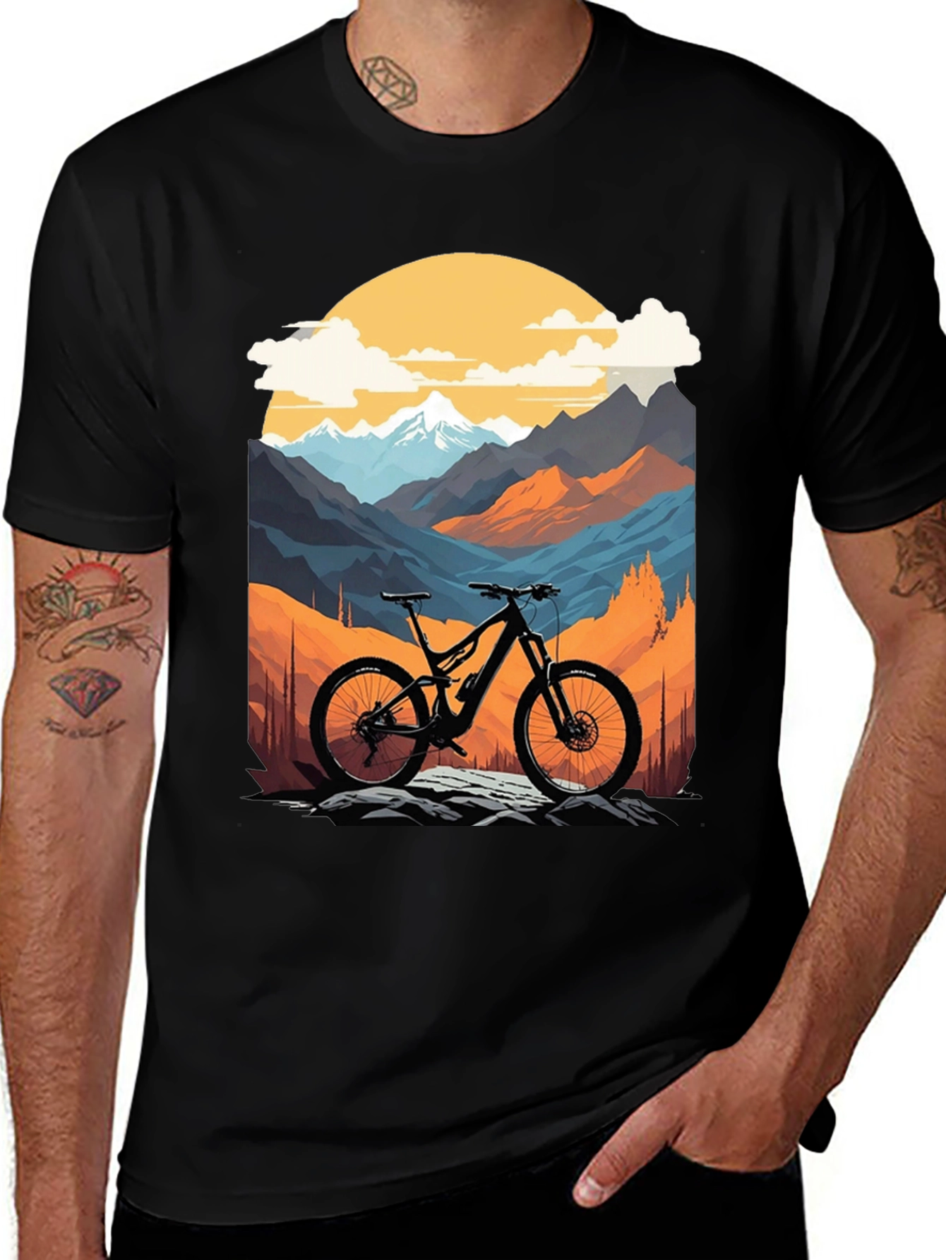 Mountain Bike Graphic T-Shirt
