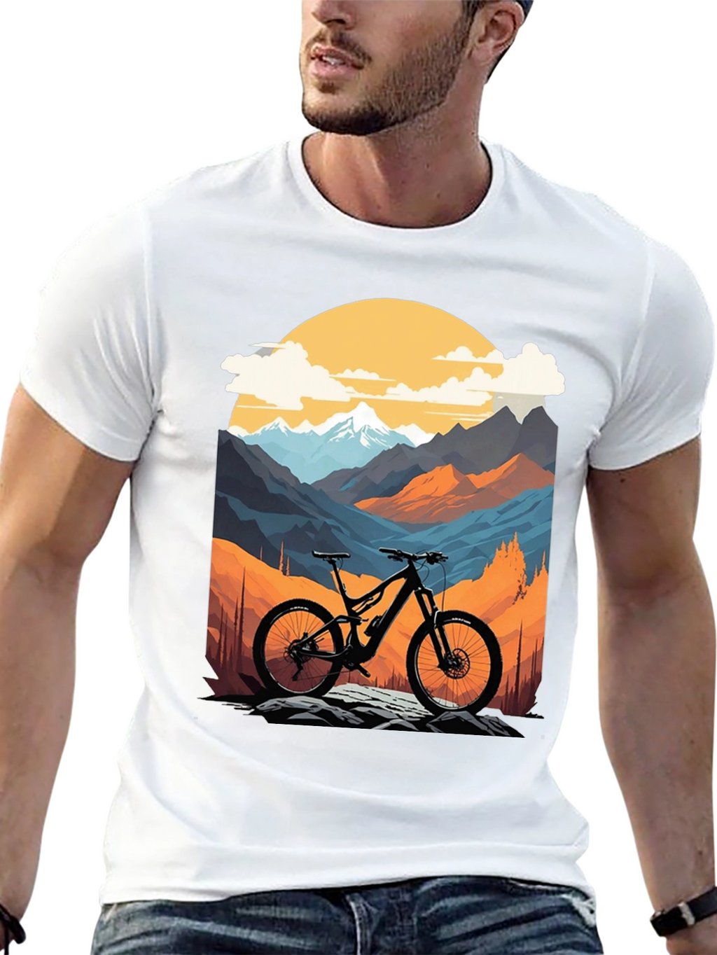Mountain Bike Graphic T-Shirt
