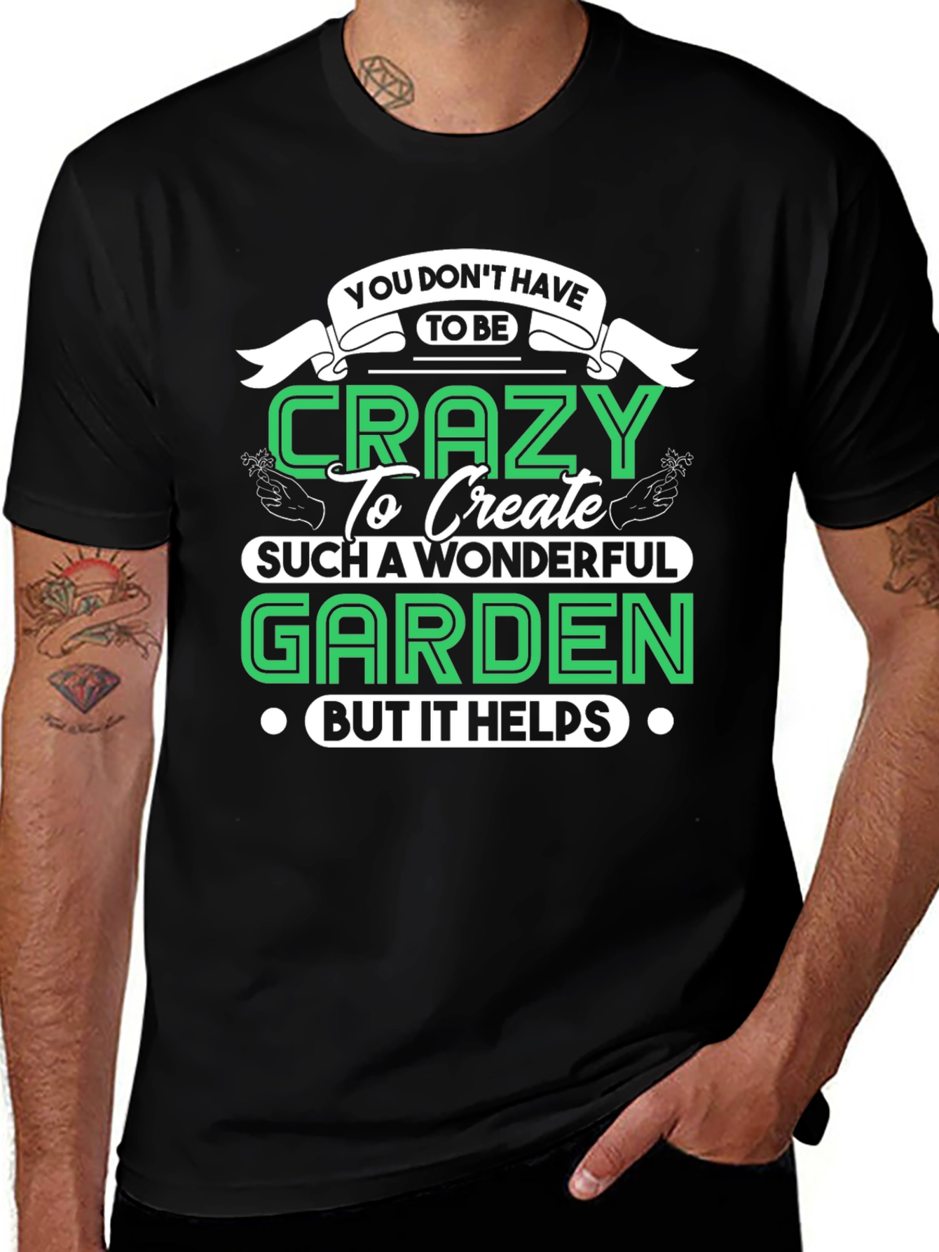 Crazy Gardener T-Shirt - Funny Garden Gift
