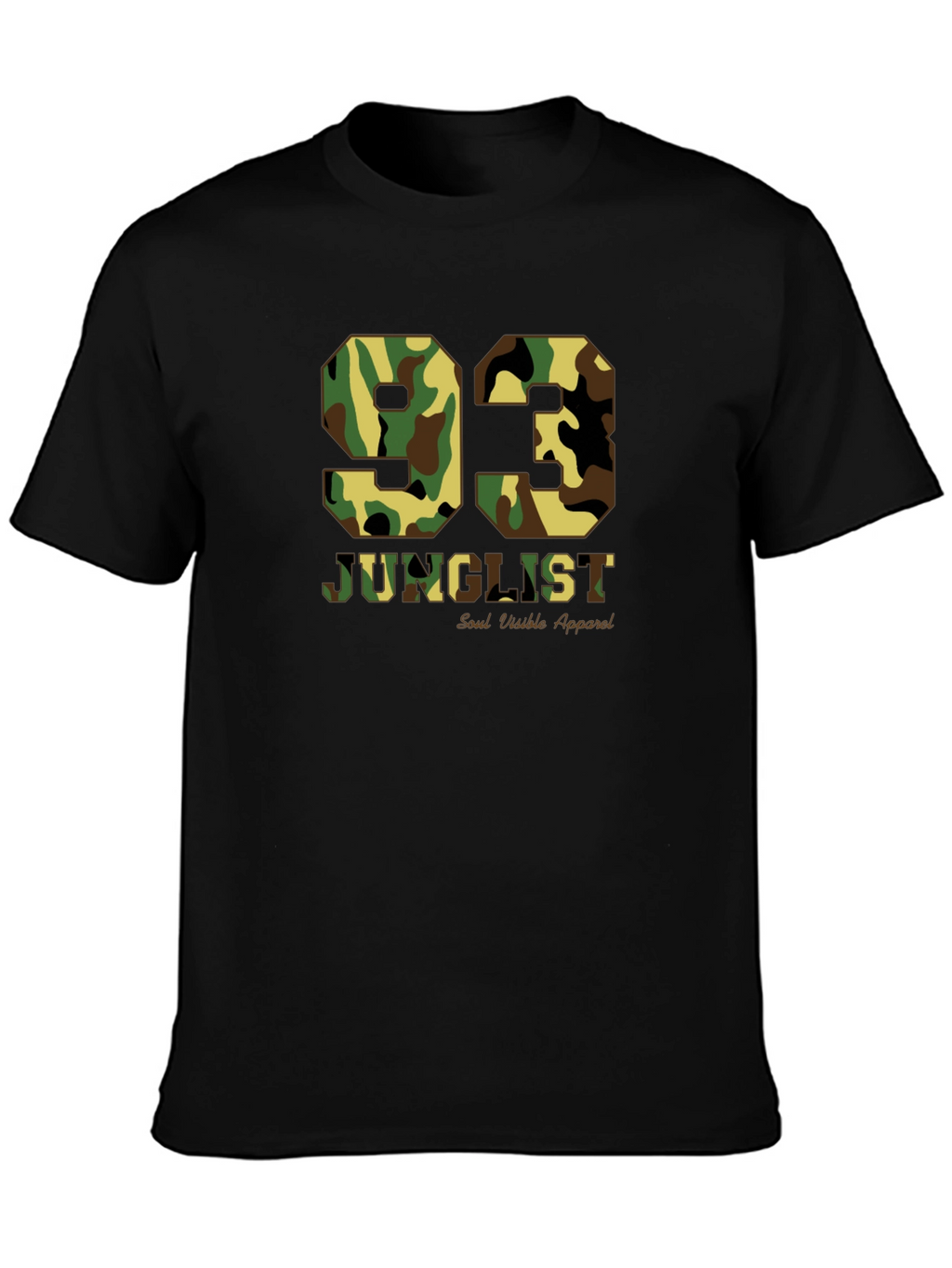Camo 93 Junglist Black T-Shirt