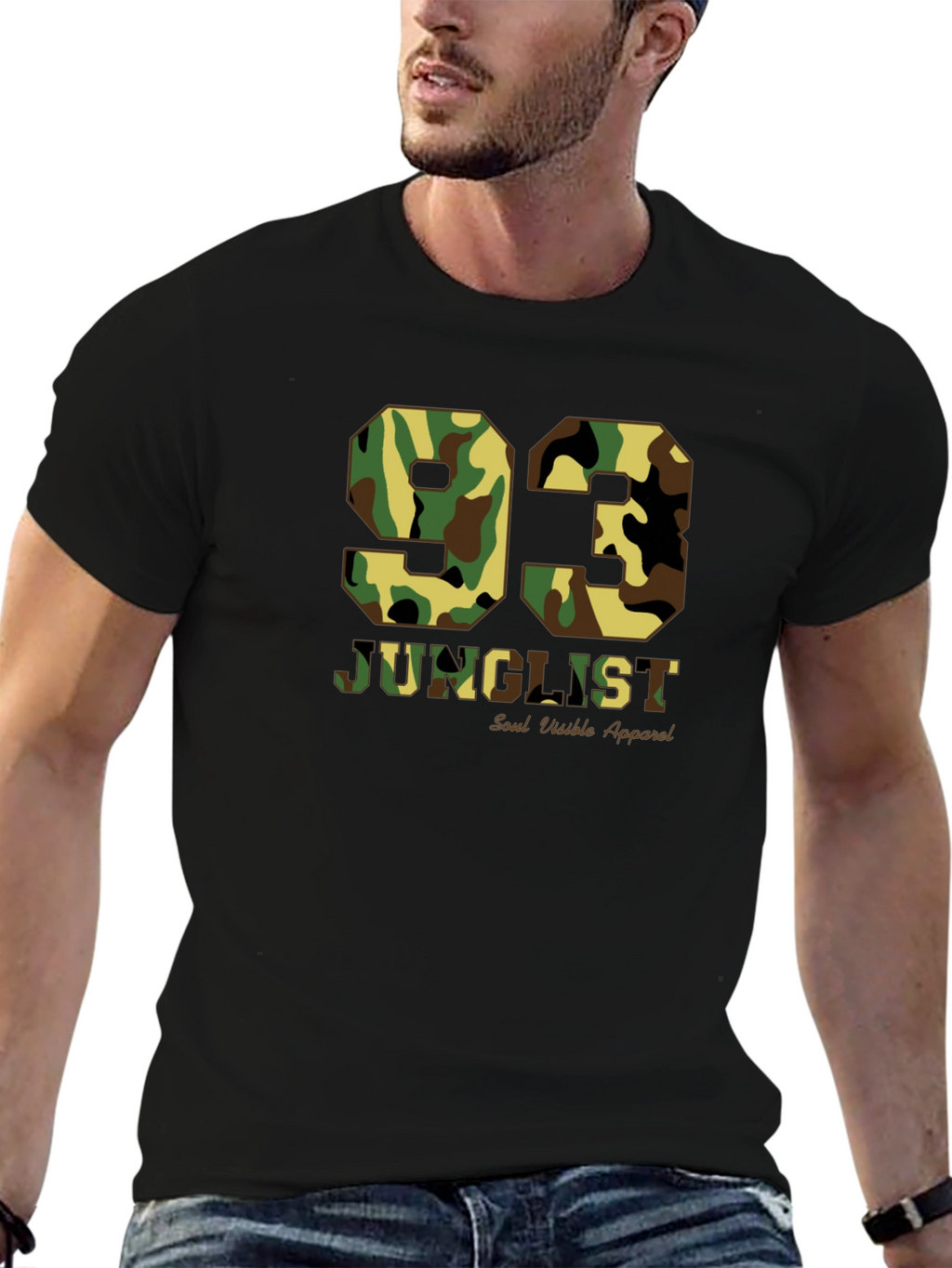 Camo 93 Junglist Black T-Shirt
