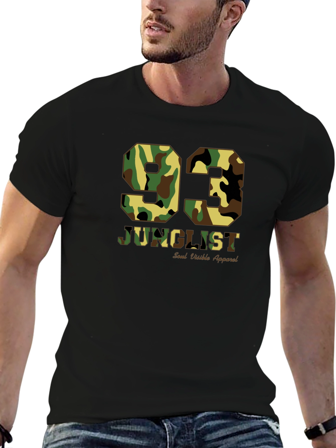 Camo 93 Junglist Black T-Shirt