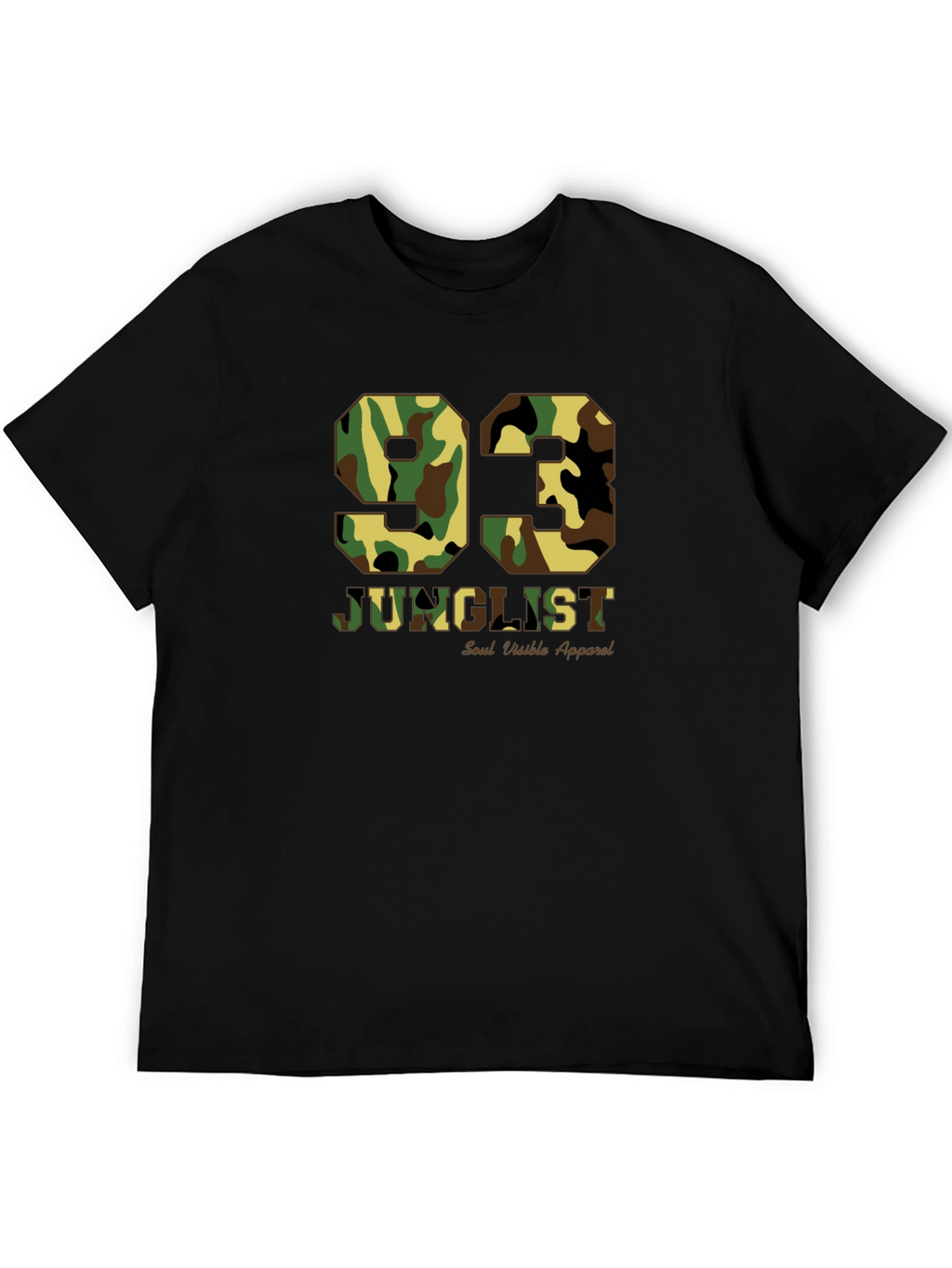 Camo 93 Junglist Black T-Shirt