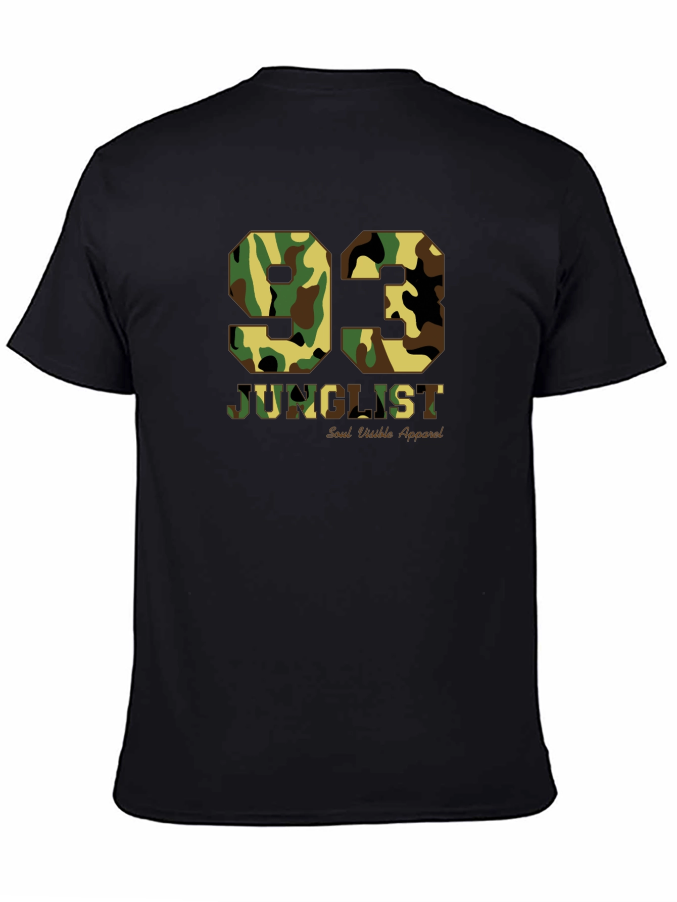 Camo 93 Junglist Black T-Shirt