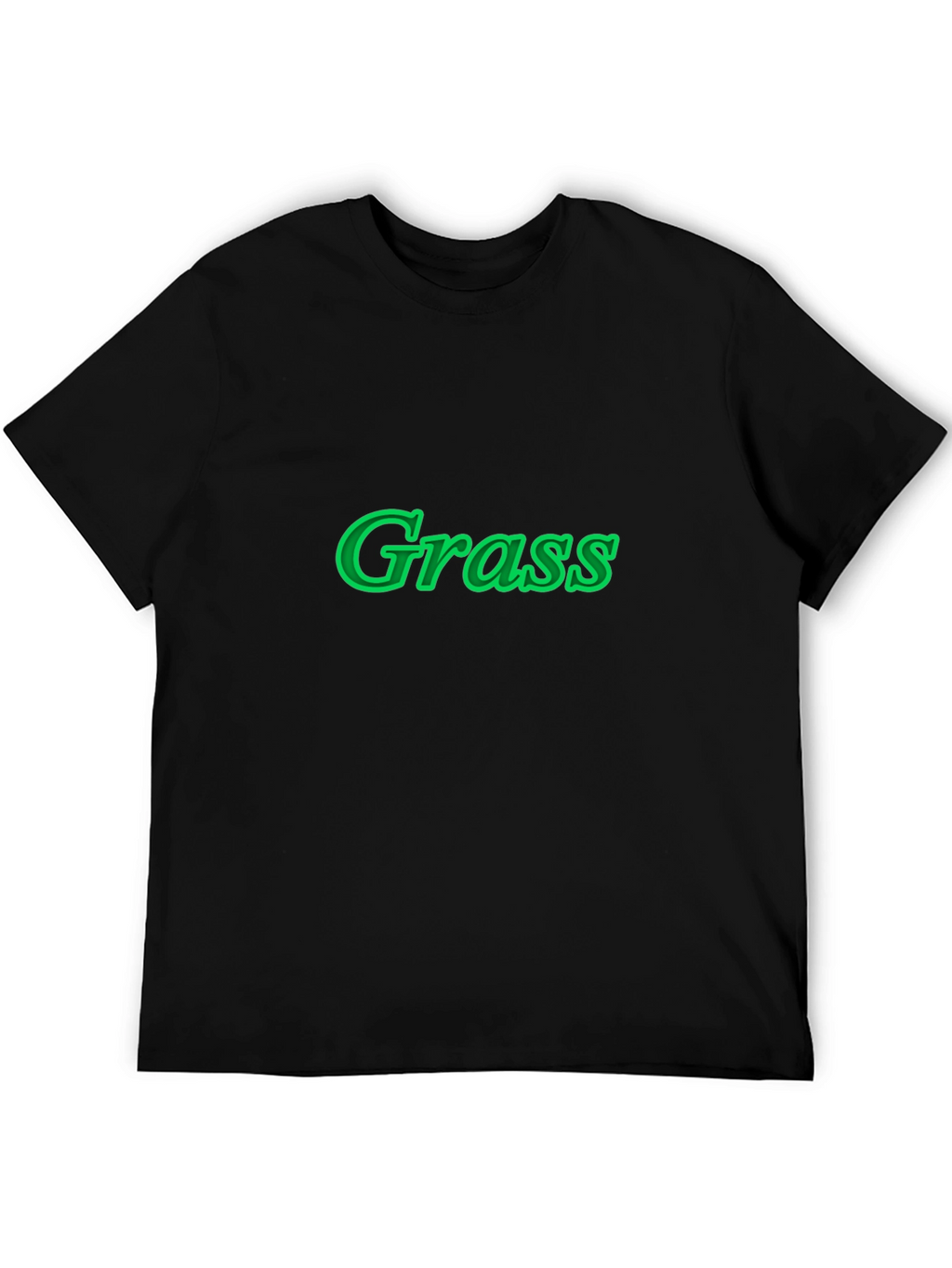 Grass Graphic Black T-Shirt