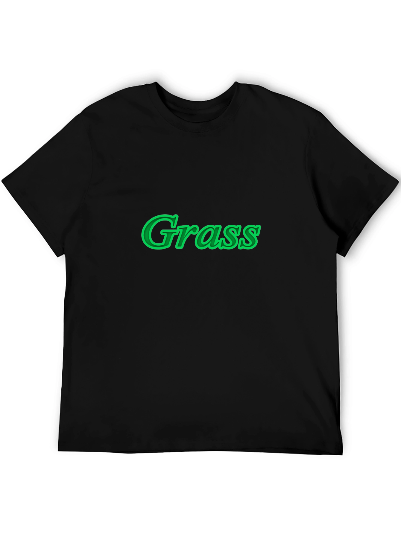 Grass Graphic Black T-Shirt