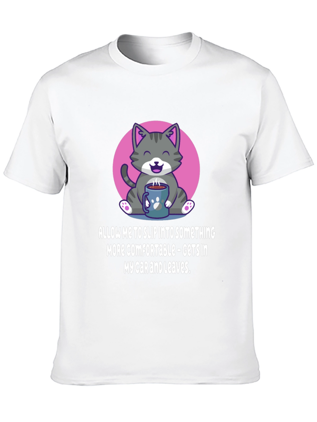 Cat and Coffee Comfort T-Shirt