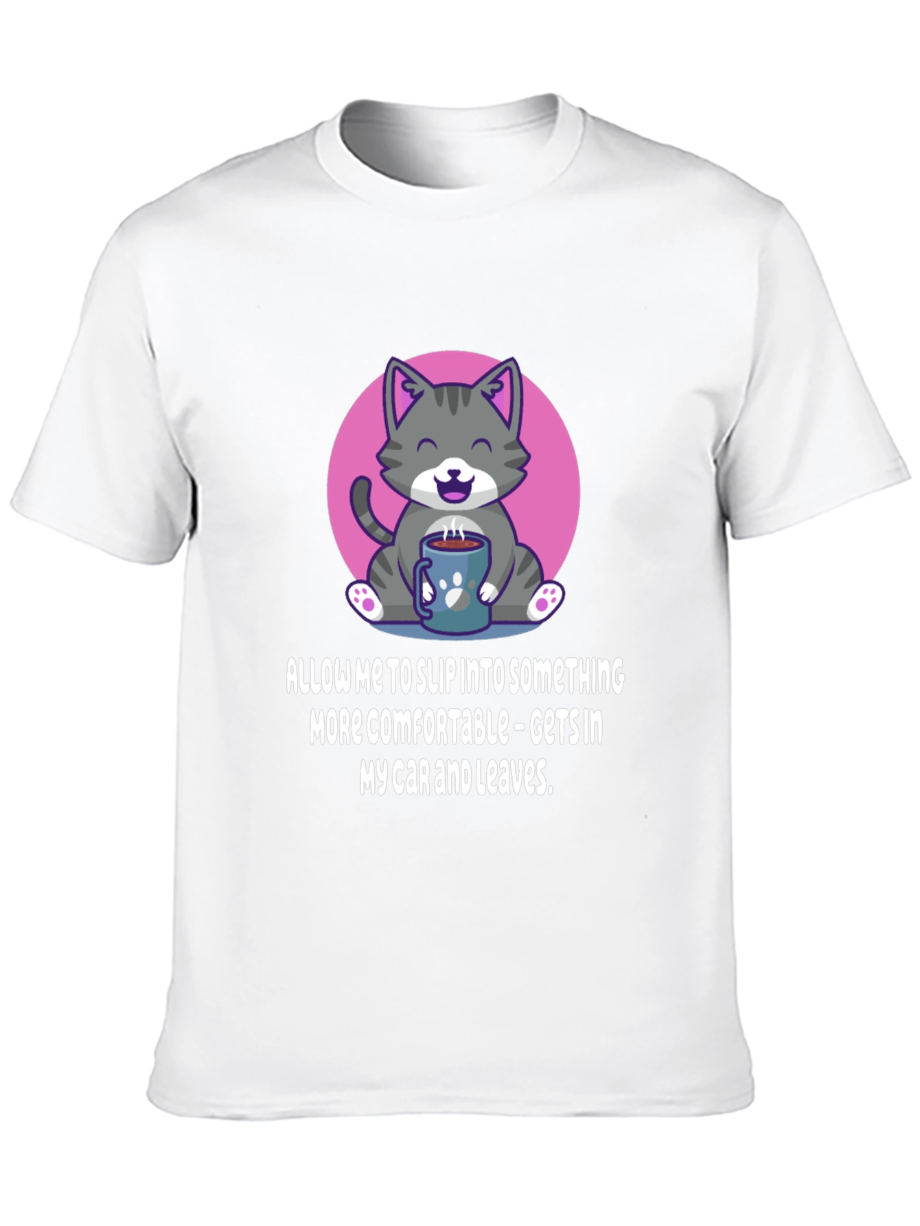 Cat and Coffee Comfort T-Shirt