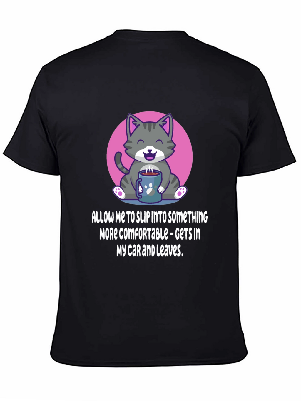 Cat and Coffee Comfort T-Shirt
