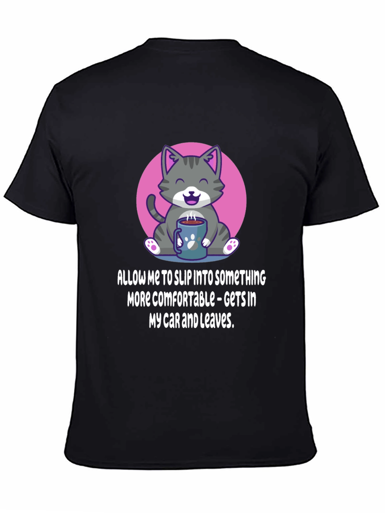 Cat and Coffee Comfort T-Shirt