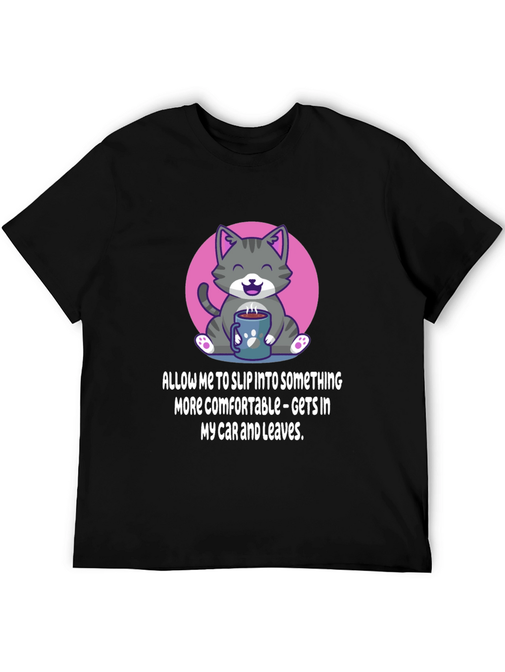 Cat and Coffee Comfort T-Shirt