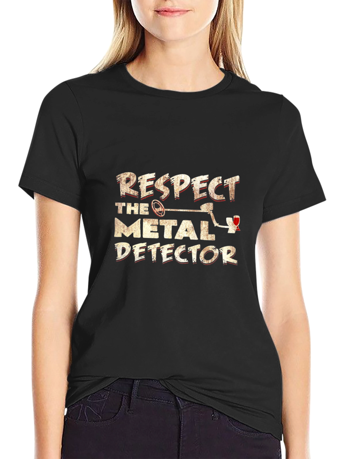 Respect the Metal Detector Graphic Tee