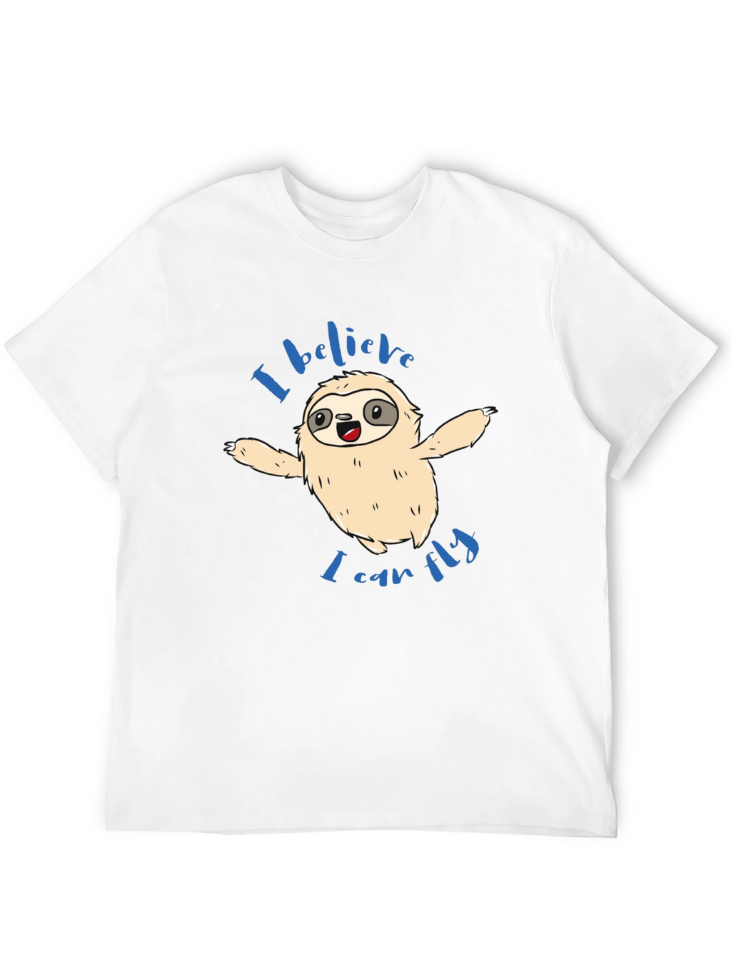 Sloth I Believe I Can Fly Graphic T-Shirt