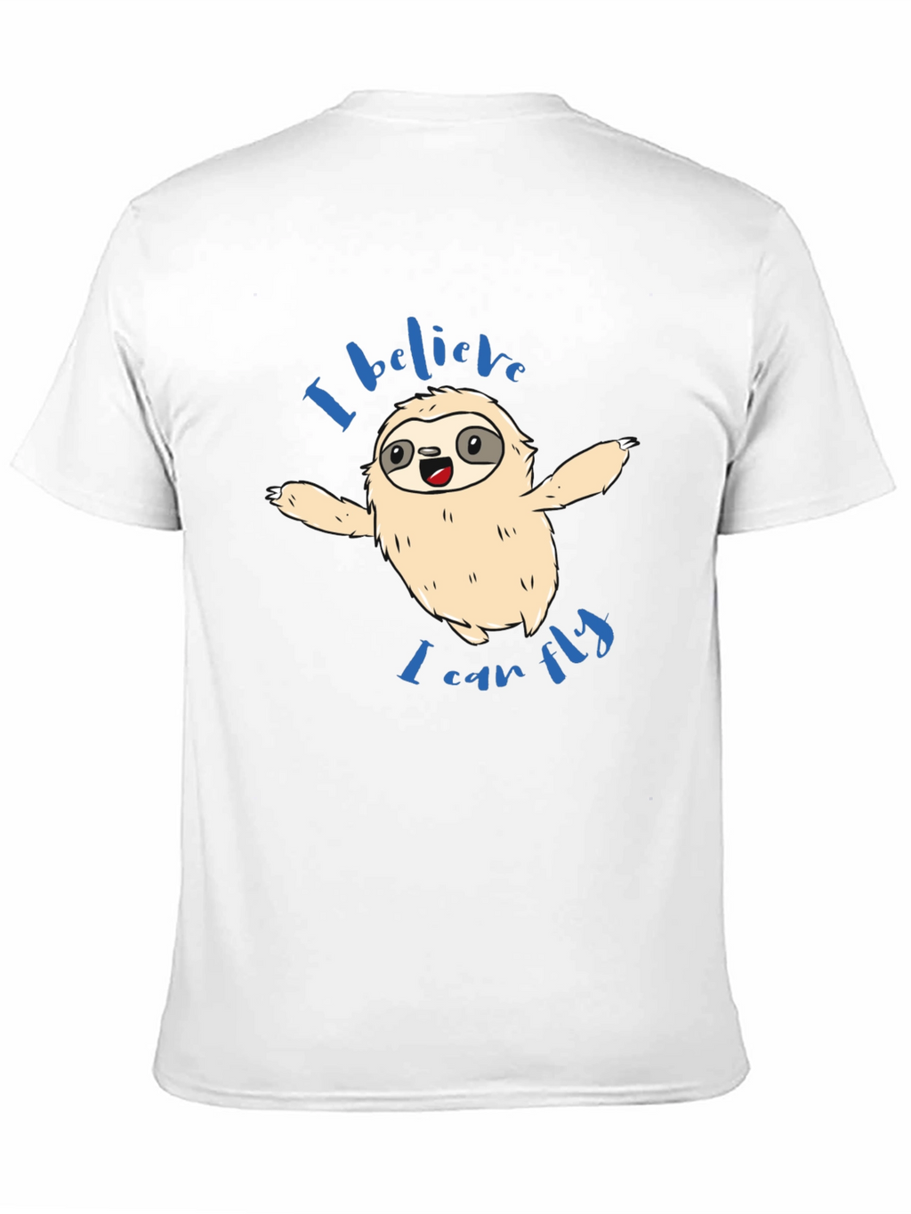 Sloth I Believe I Can Fly Graphic T-Shirt