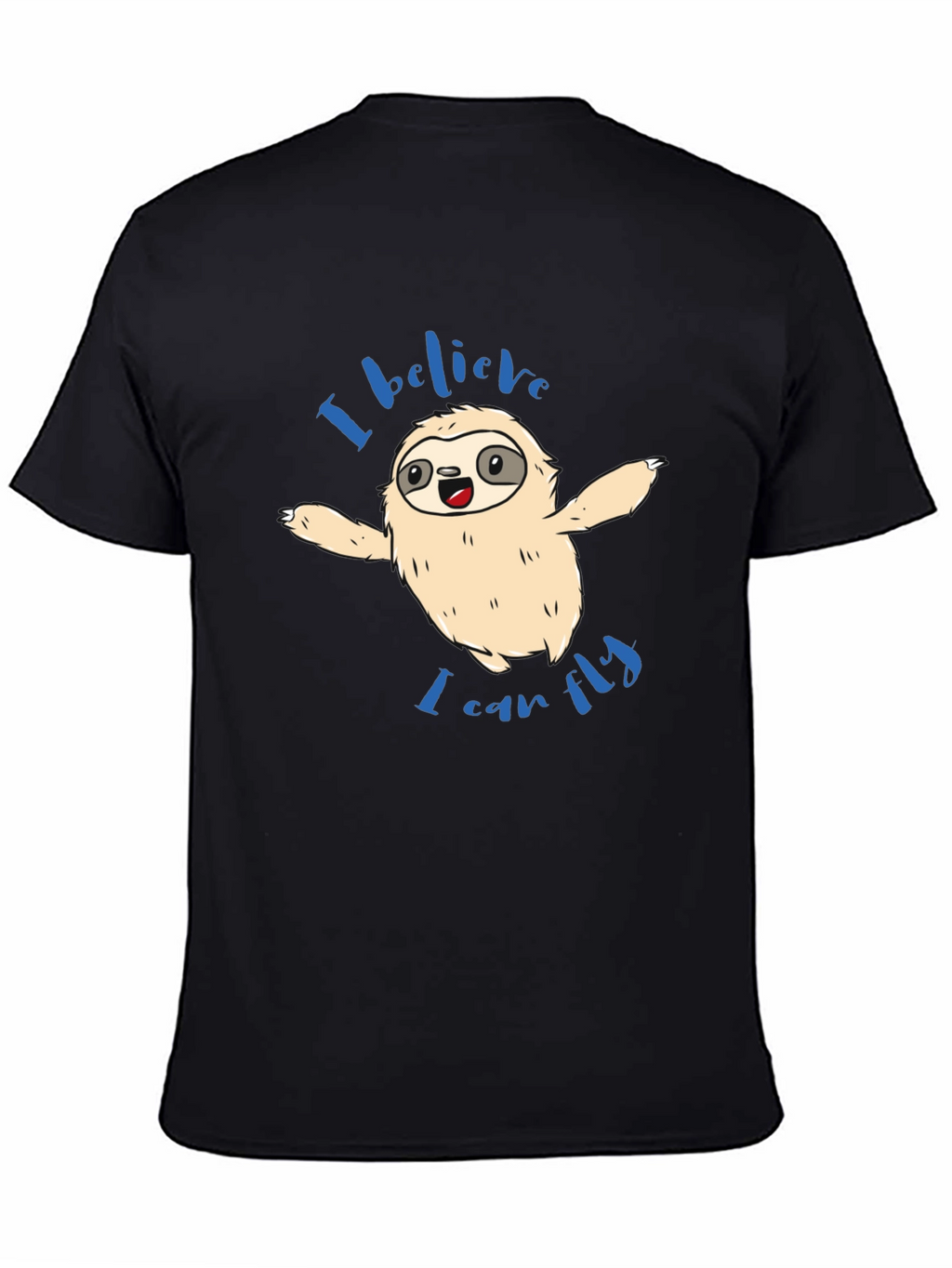 Sloth I Believe I Can Fly Graphic T-Shirt