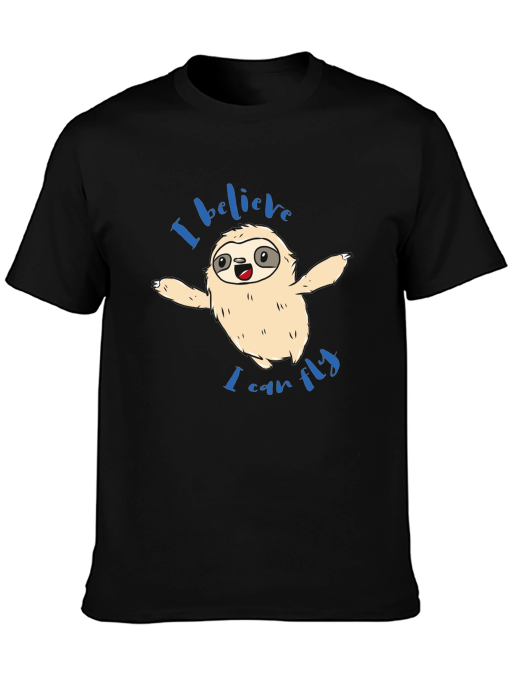 Sloth I Believe I Can Fly Graphic T-Shirt