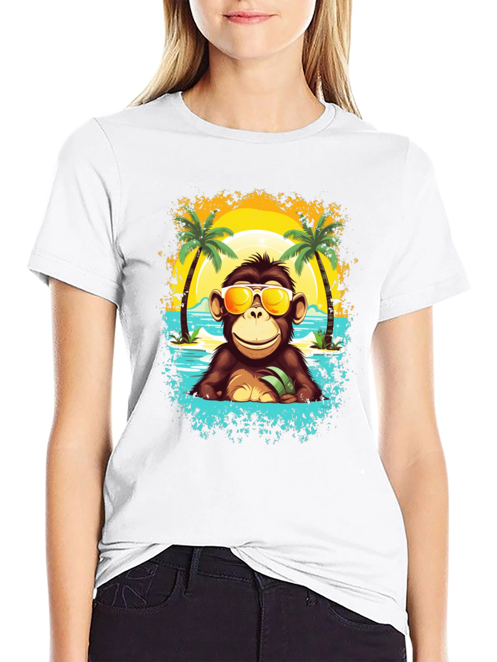 Cool Monkey Beach Vibes T-Shirt