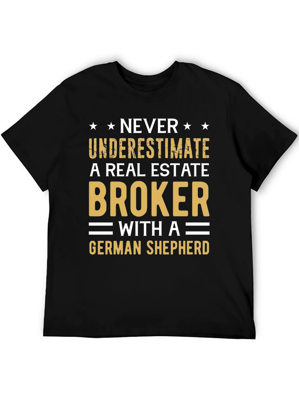 Real Estate Broker German Shepherd Graphic T-Shirt