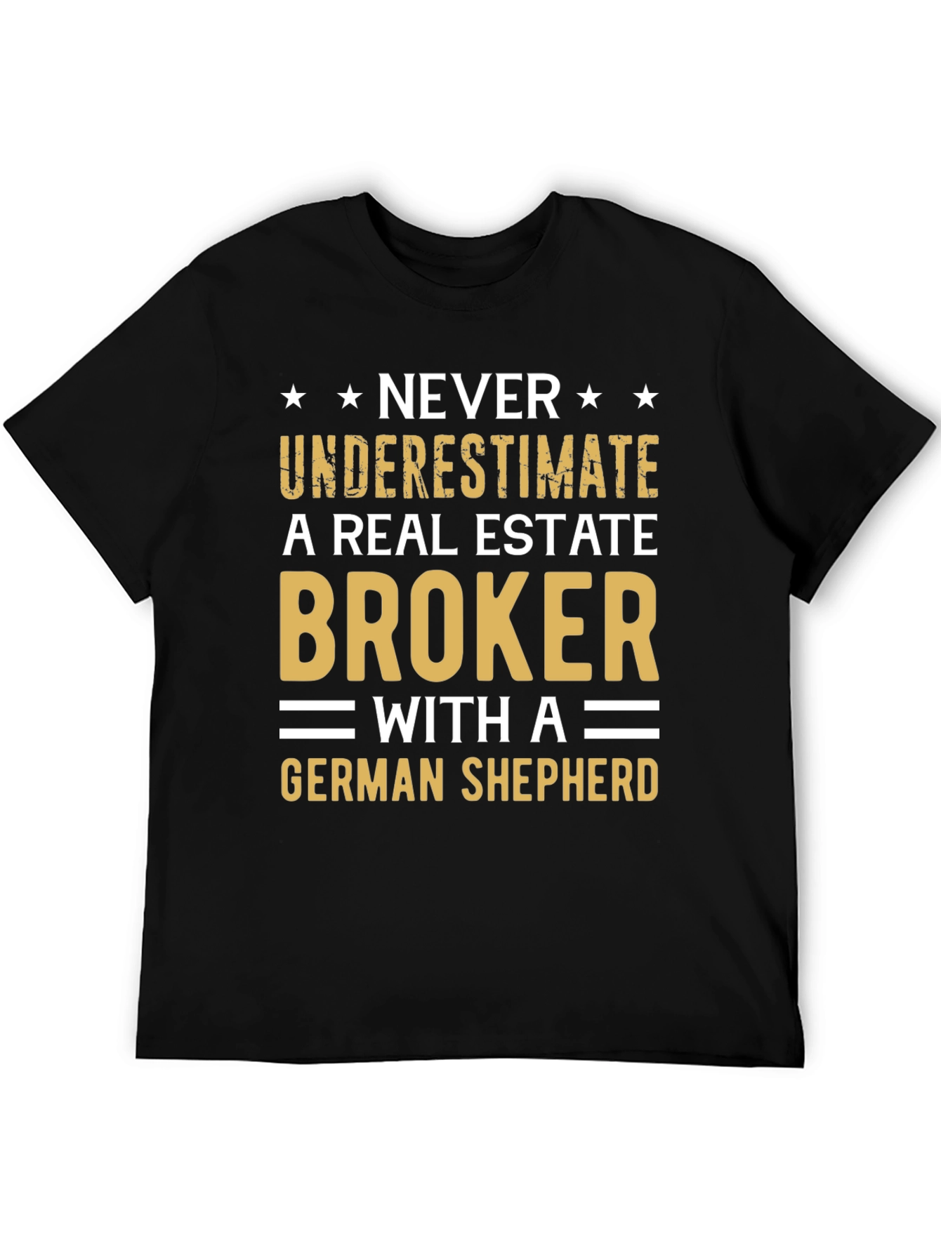 Real Estate Broker German Shepherd Graphic T-Shirt