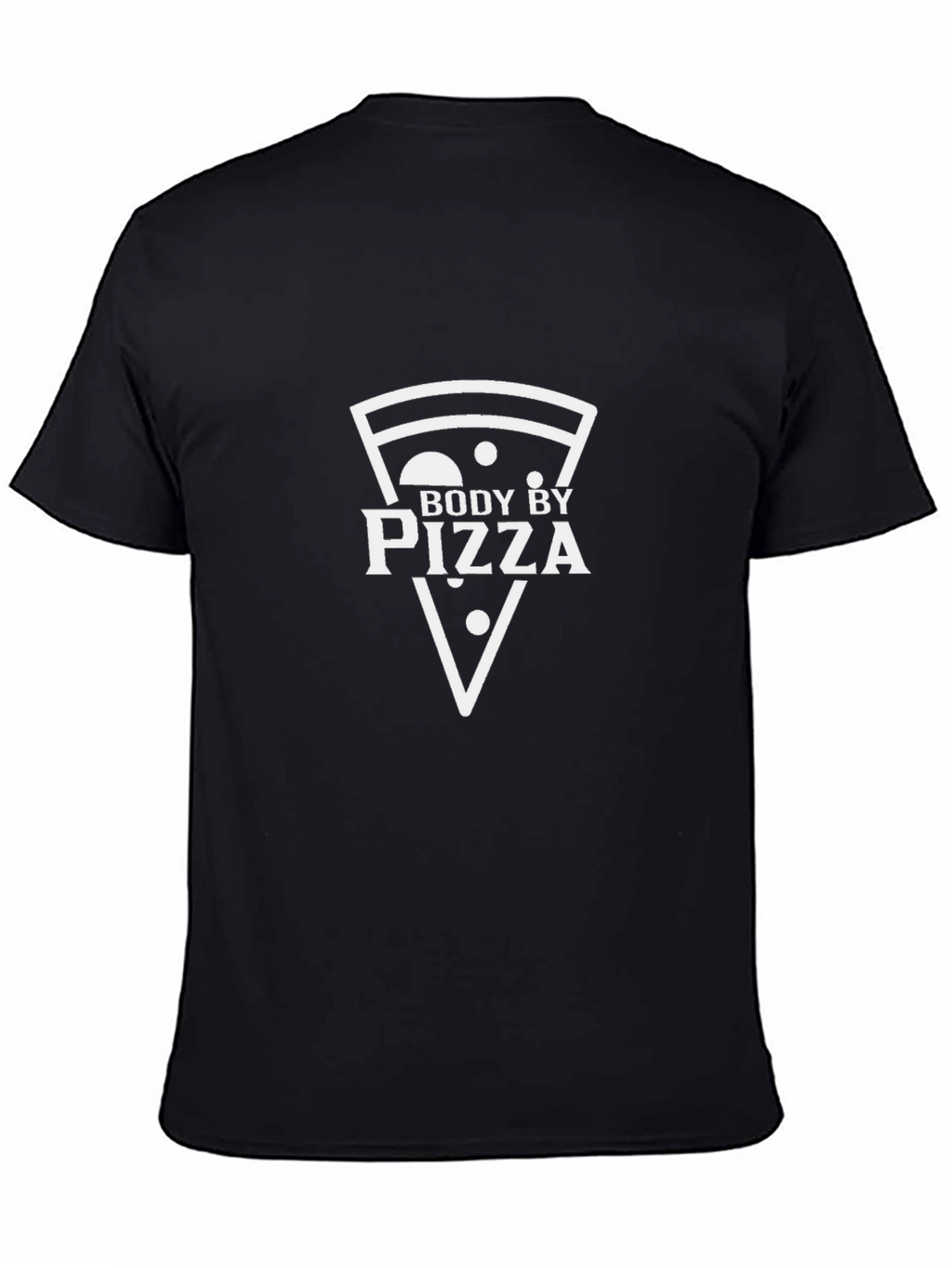 Body By Pizza Black Graphic Tee