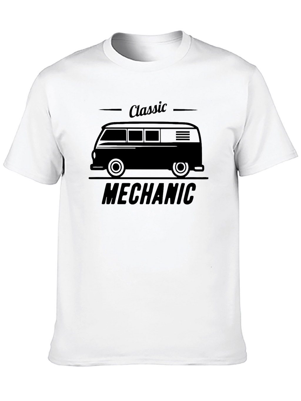 Classic Mechanic Tee - Van Design Black Shirt