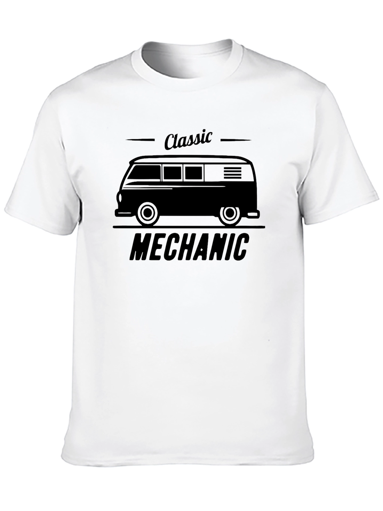 Classic Mechanic Tee - Van Design Black Shirt