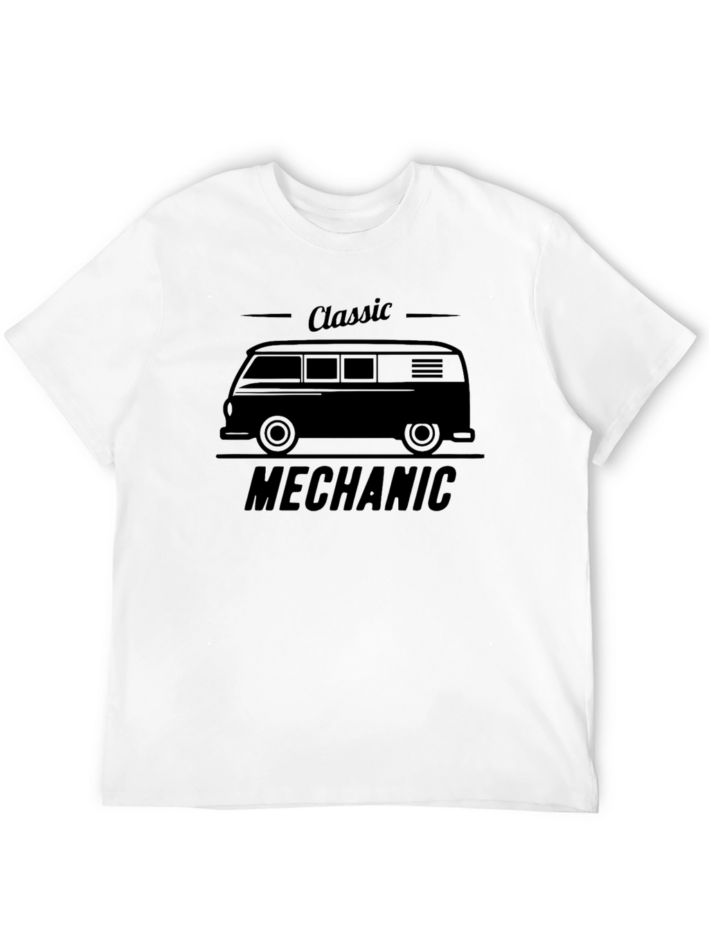Classic Mechanic Tee - Van Design Black Shirt
