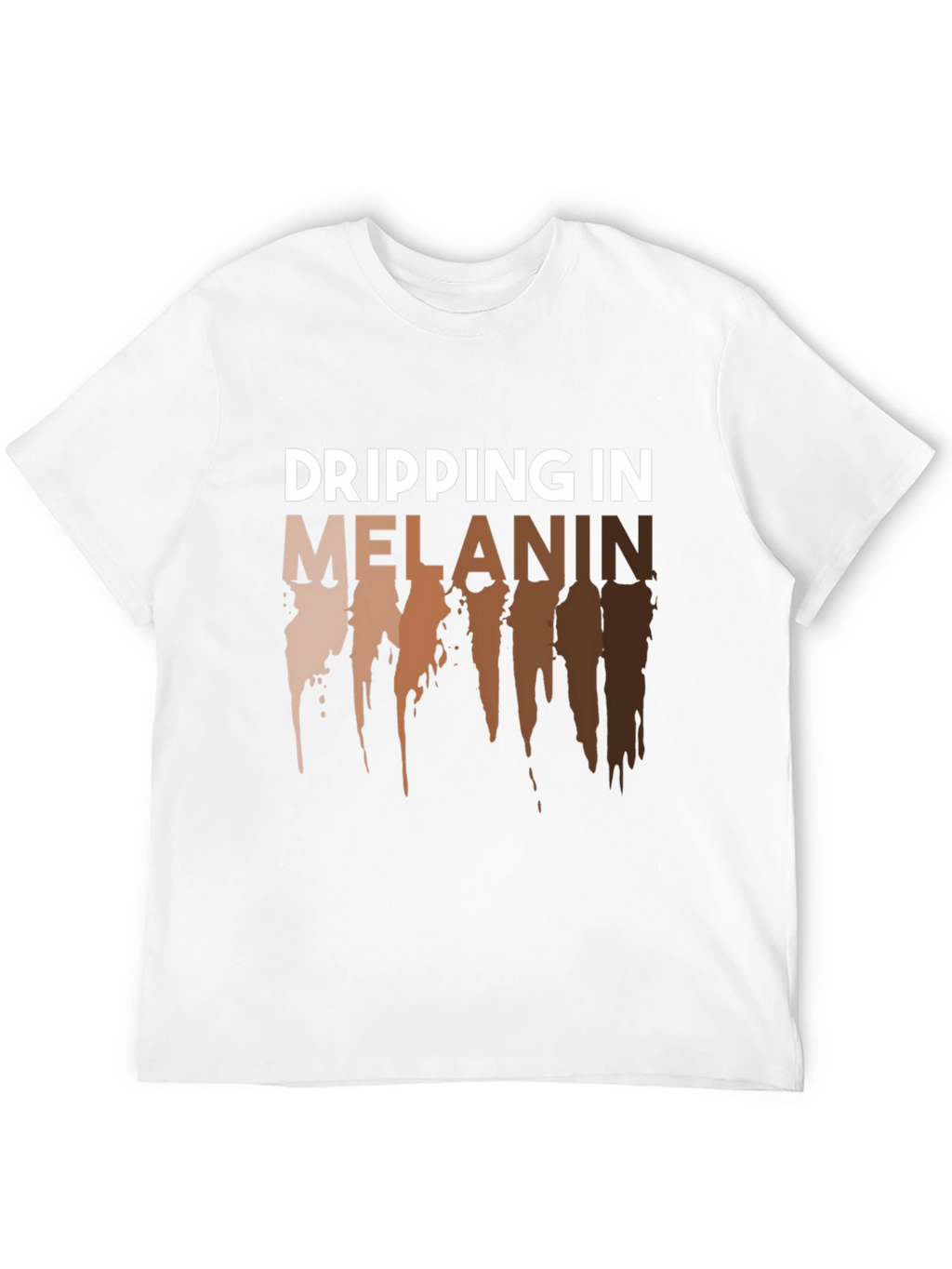 Dripping in Melanin Graphic Tee - Black