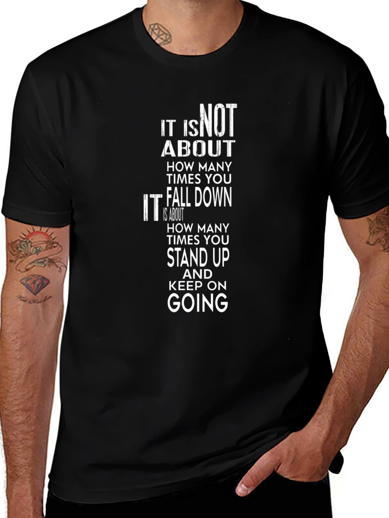 Motivational Graphic T-Shirt - Keep Going!