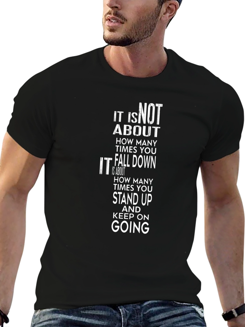 Motivational Graphic T-Shirt - Keep Going!