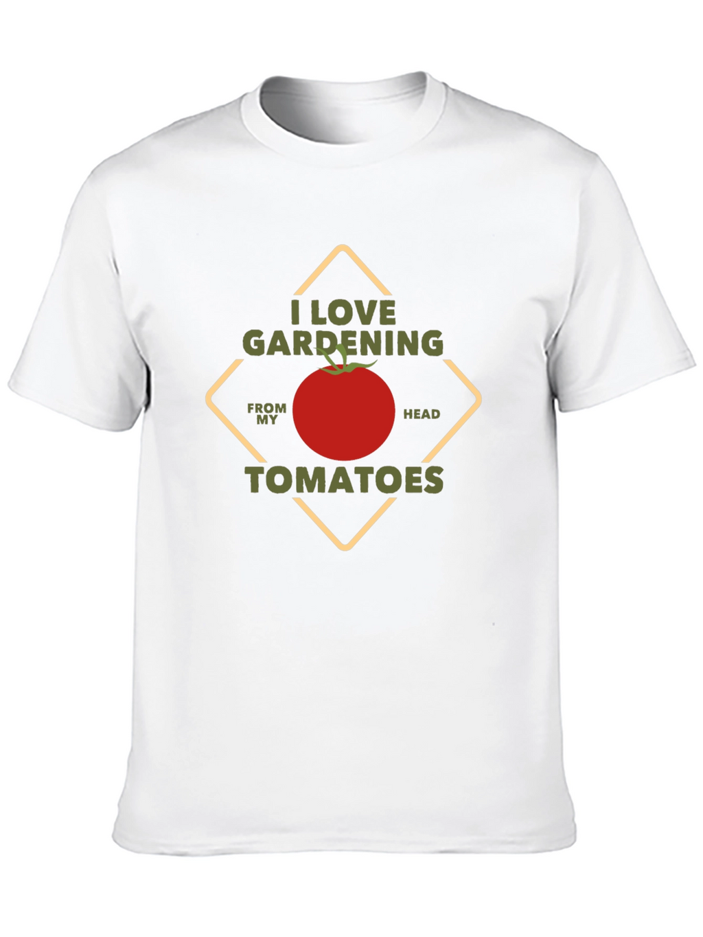 I Love Gardening Tomatoes Black T-Shirt