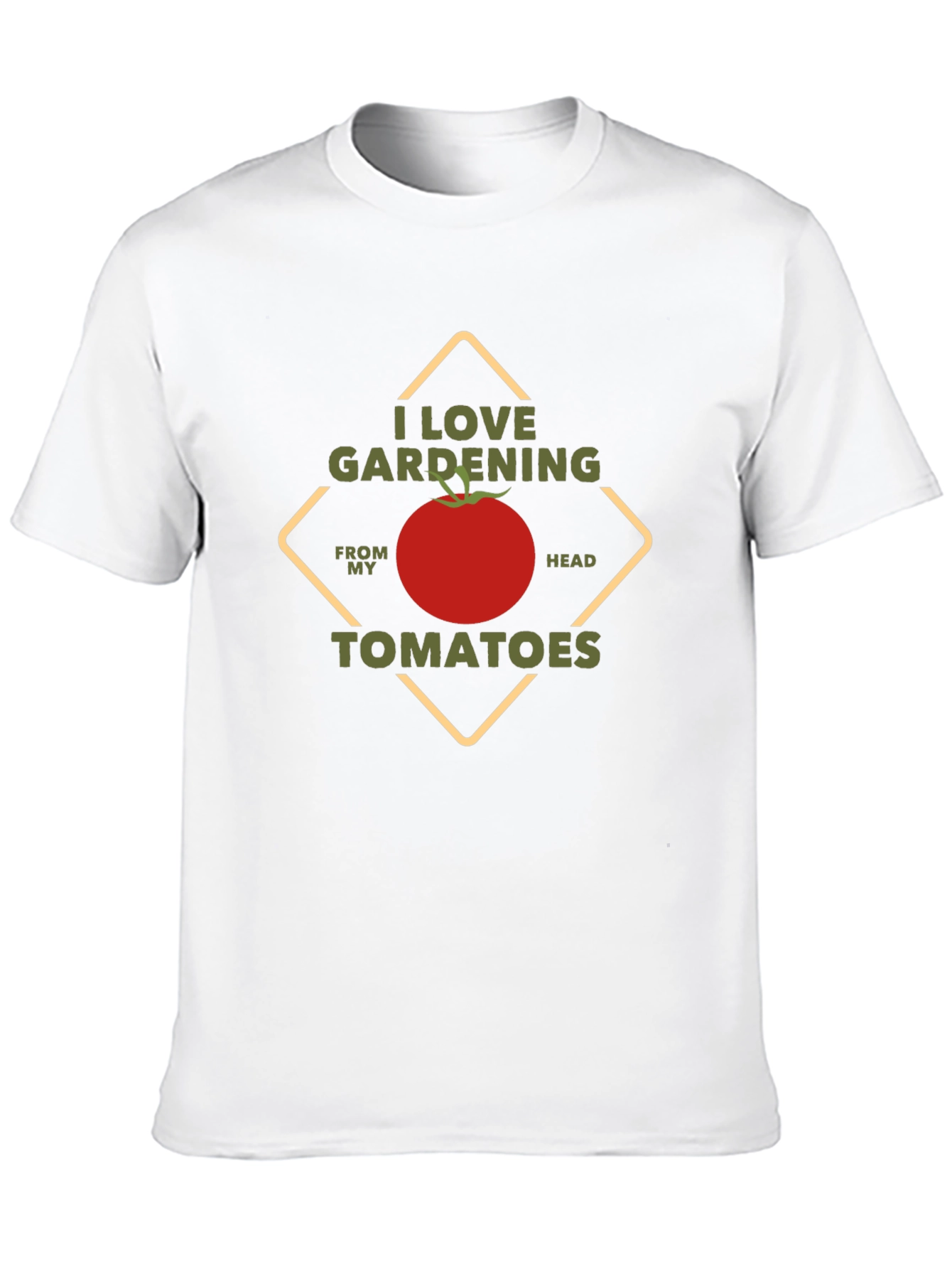 I Love Gardening Tomatoes Black T-Shirt