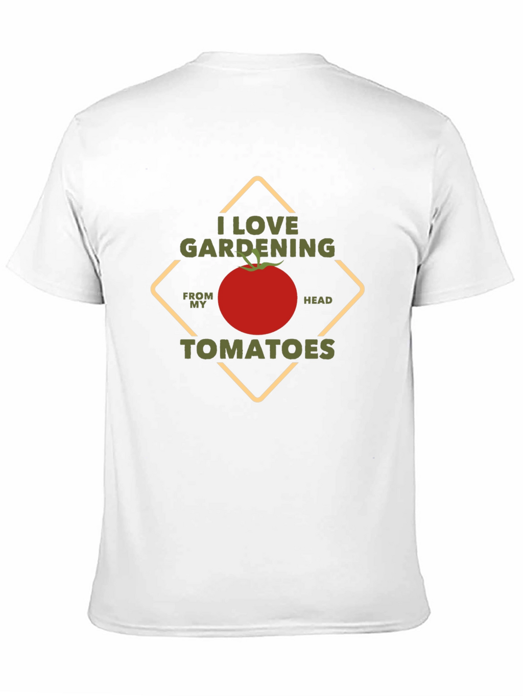 I Love Gardening Tomatoes Black T-Shirt