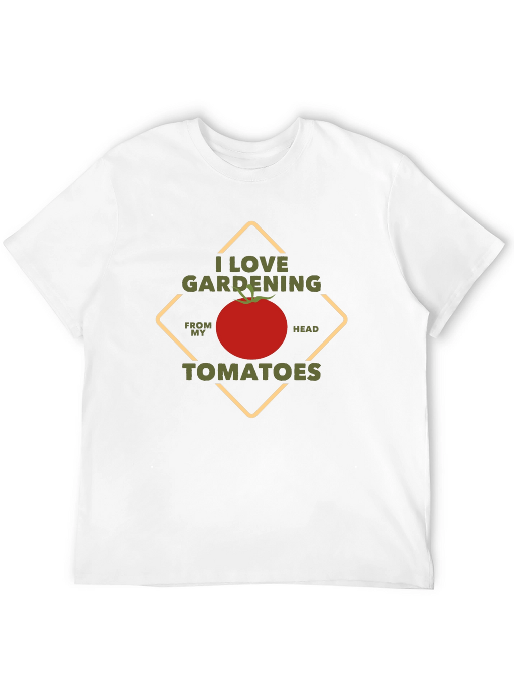 I Love Gardening Tomatoes Black T-Shirt