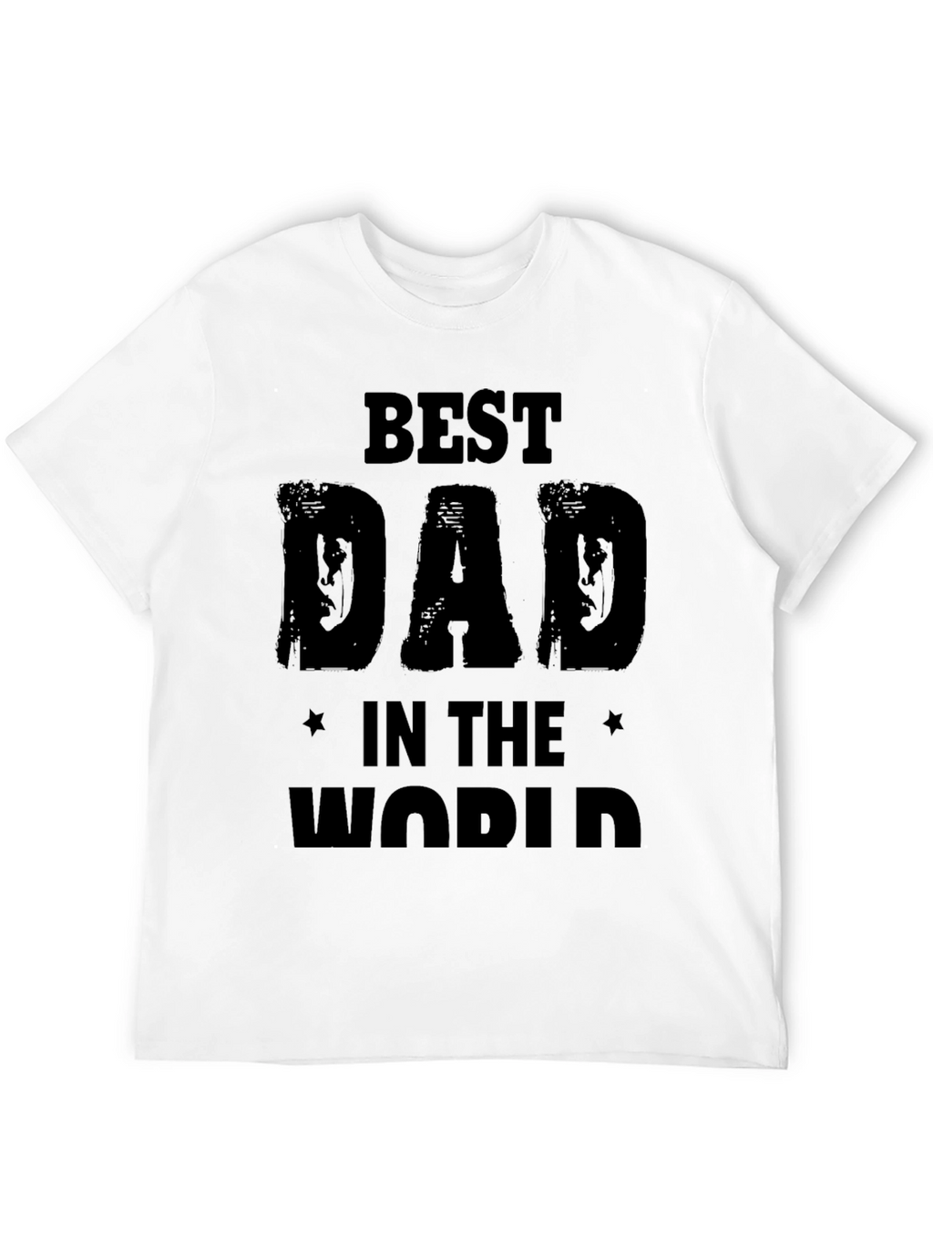 Best Dad in the World Mens Black T-Shirt