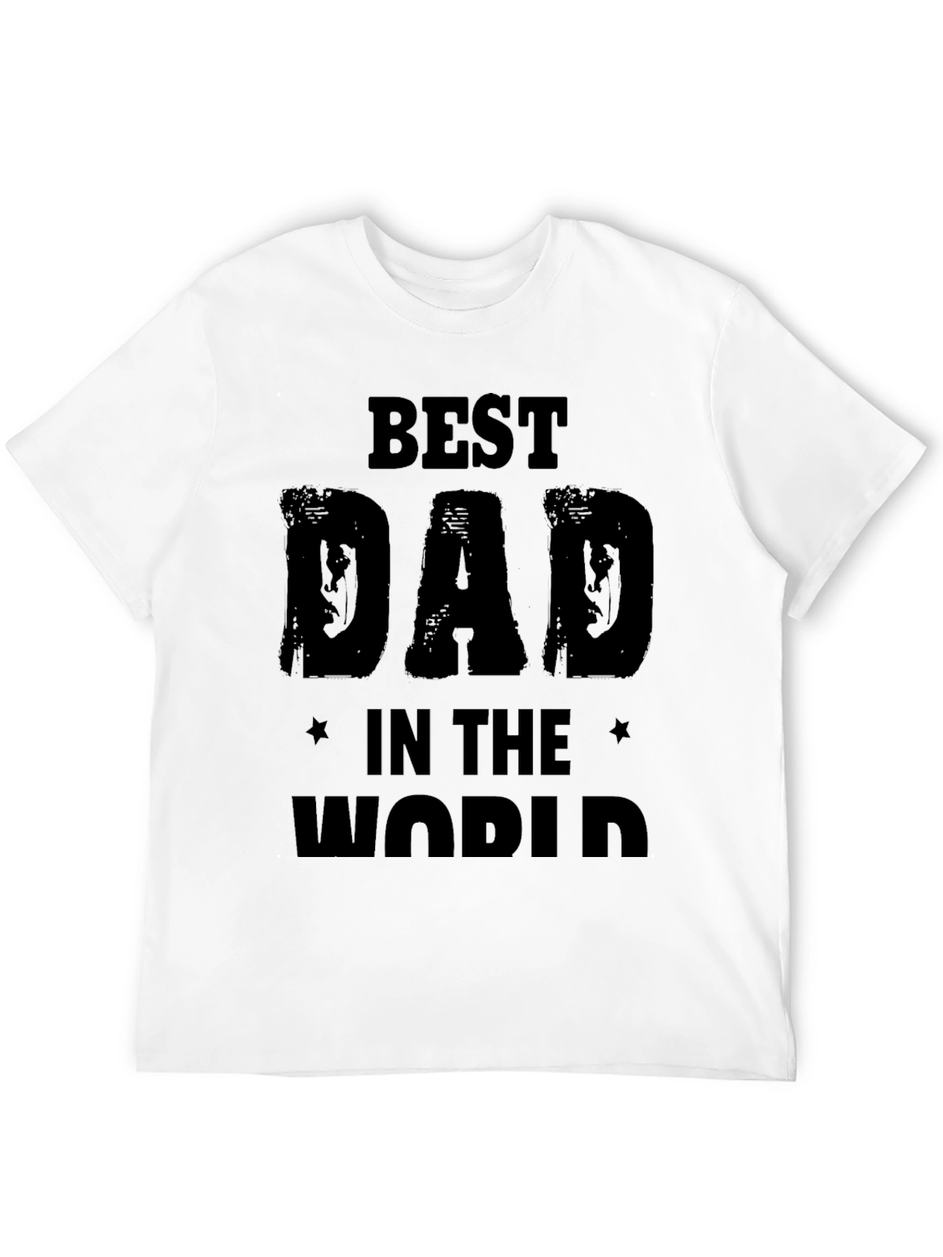 Best Dad in the World Mens Black T-Shirt