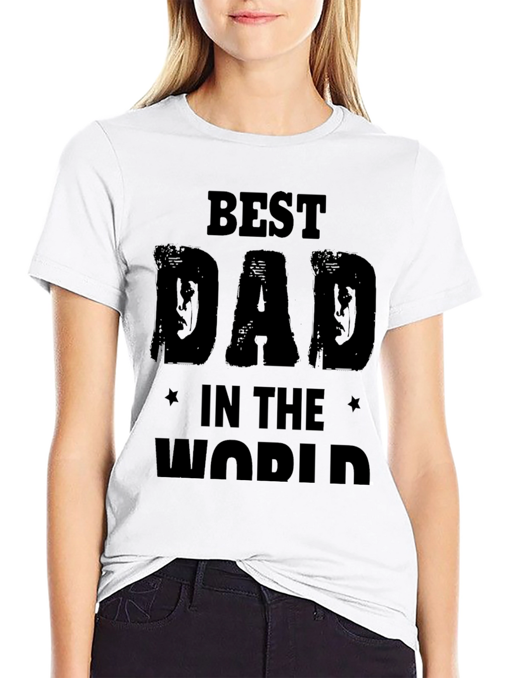 Best Dad in the World Mens Black T-Shirt
