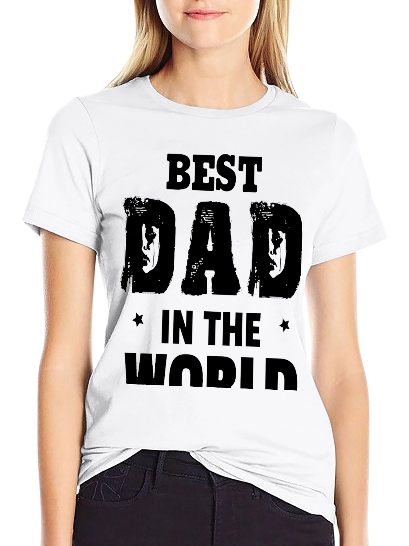 Best Dad in the World Mens Black T-Shirt