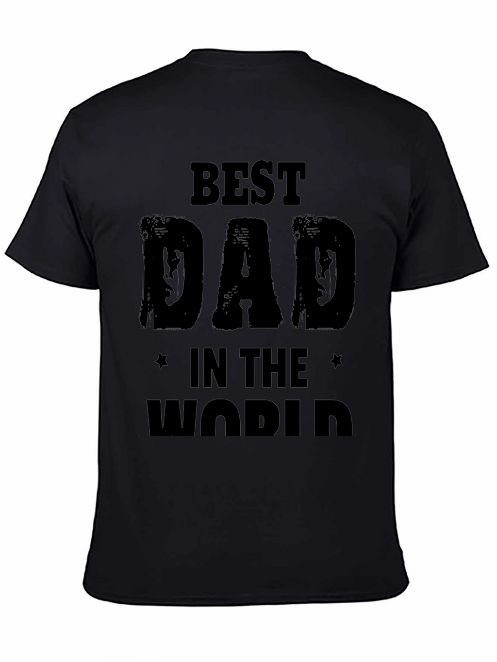 Best Dad in the World Mens Black T-Shirt