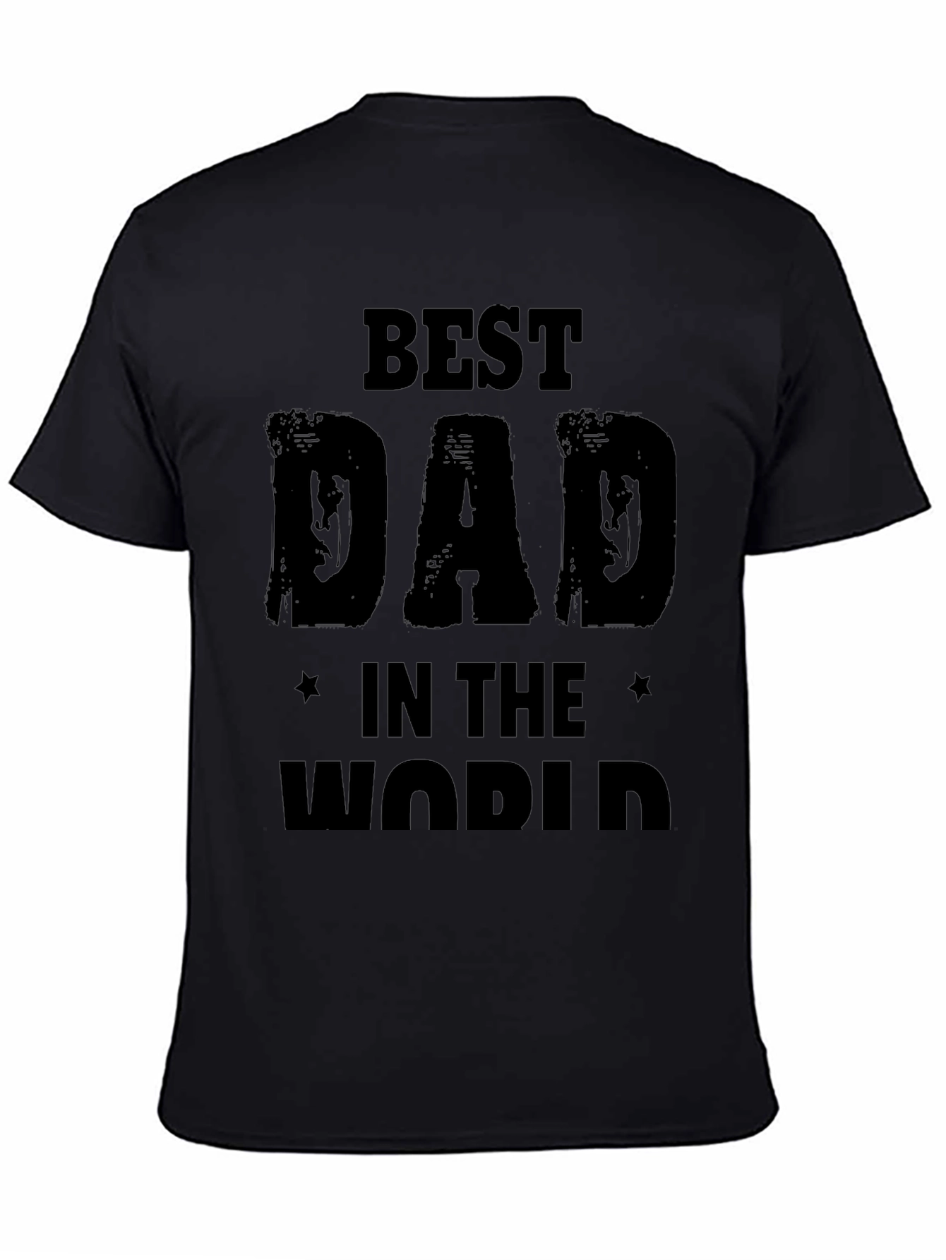 Best Dad in the World Mens Black T-Shirt