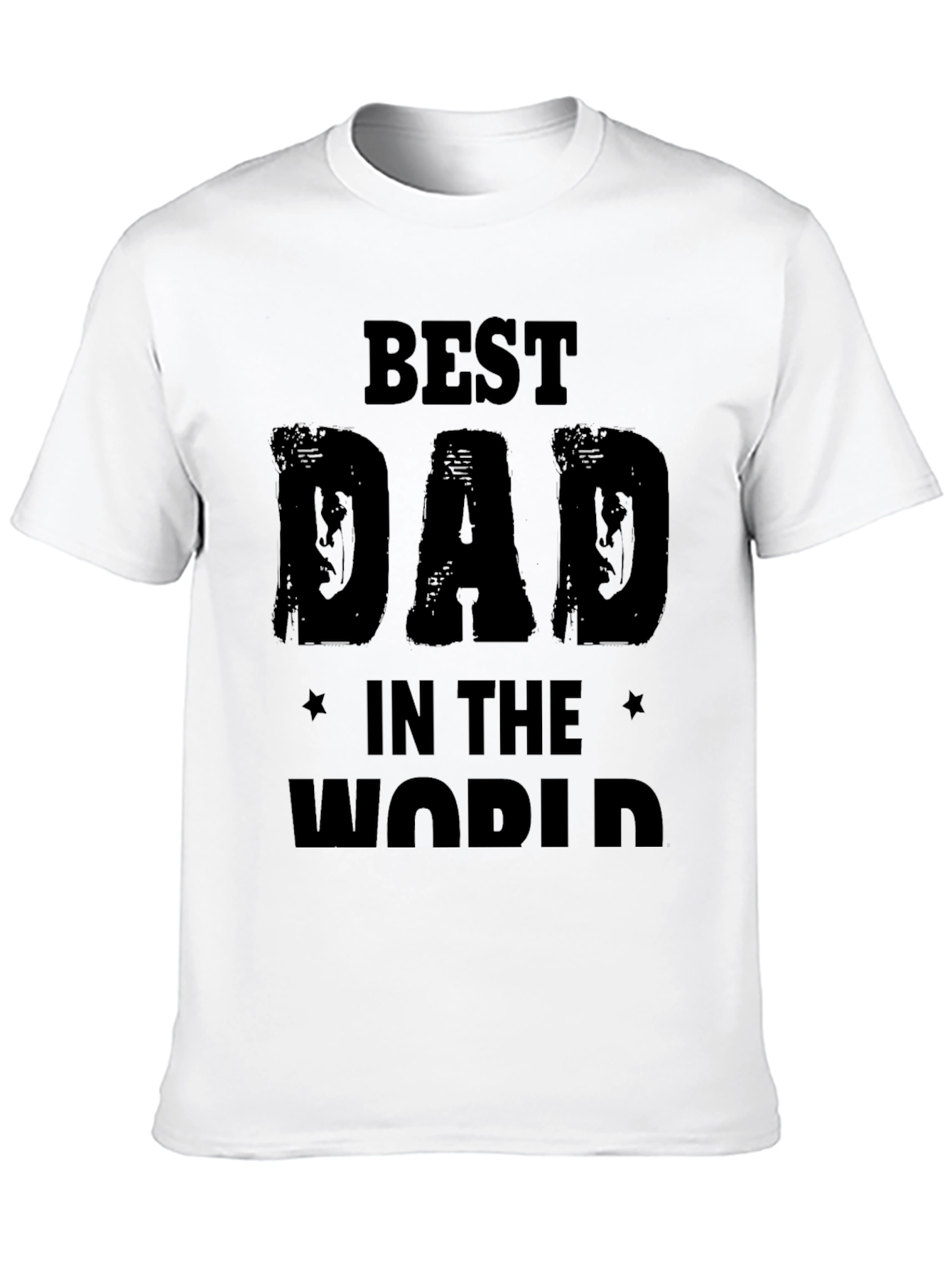 Best Dad in the World Mens Black T-Shirt